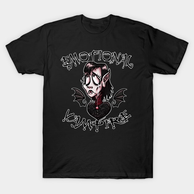 Emotional Vampire (Feminine Version) T-Shirt by Jan Grackle